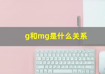 g和mg是什么关系