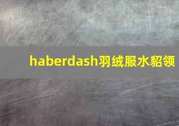 haberdash羽绒服水貂领