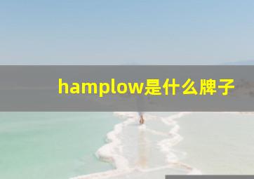 hamplow是什么牌子