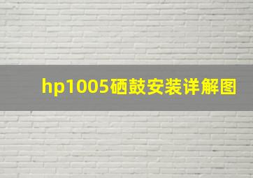 hp1005硒鼓安装详解图