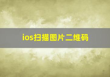 ios扫描图片二维码