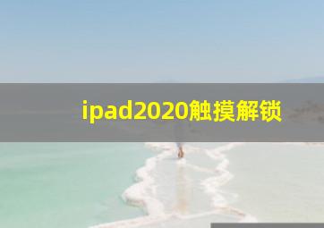 ipad2020触摸解锁