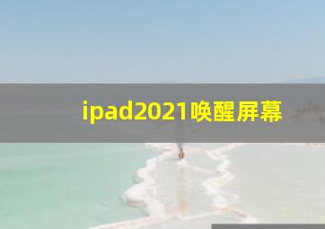 ipad2021唤醒屏幕