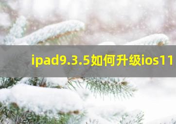 ipad9.3.5如何升级ios11