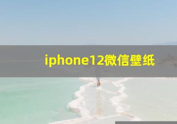 iphone12微信壁纸