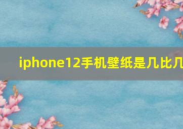 iphone12手机壁纸是几比几