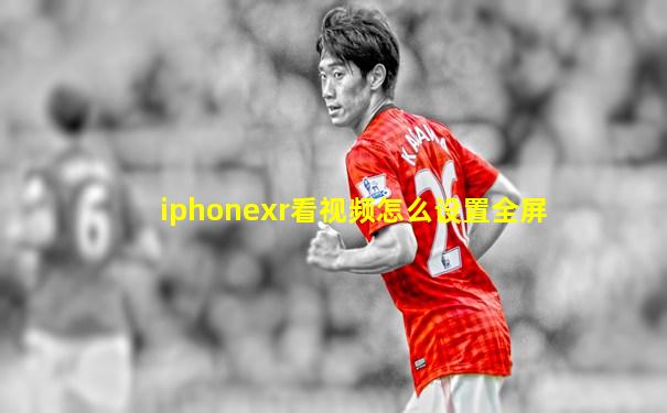 iphonexr看视频怎么设置全屏