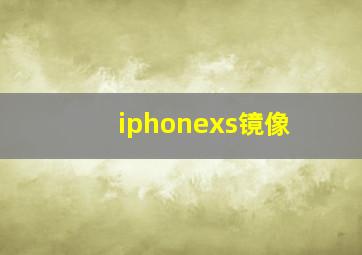 iphonexs镜像