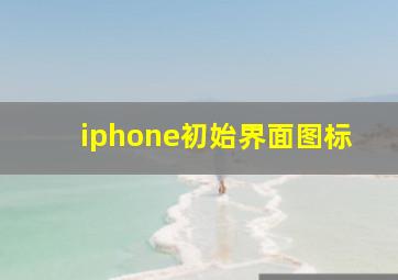 iphone初始界面图标