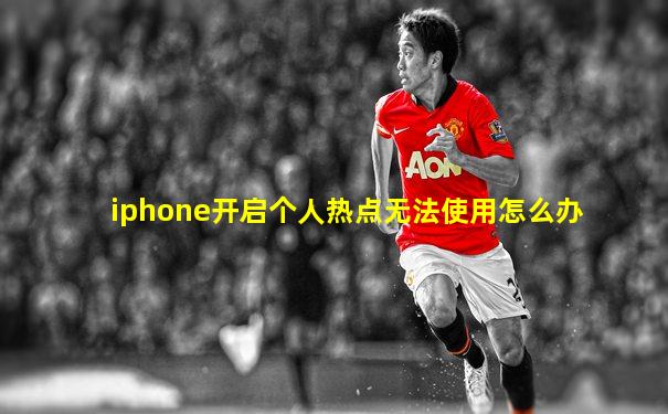 iphone开启个人热点无法使用怎么办