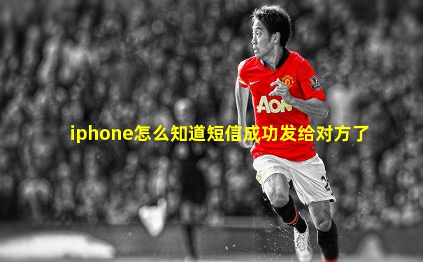 iphone怎么知道短信成功发给对方了