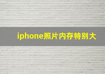 iphone照片内存特别大