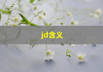 jd含义