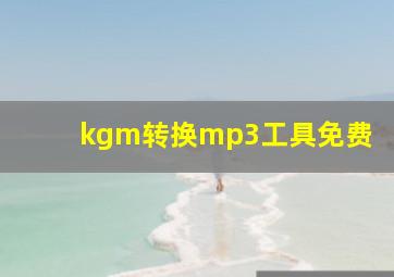 kgm转换mp3工具免费