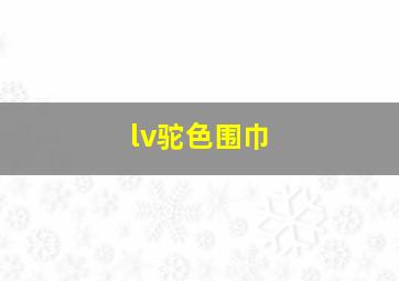 lv驼色围巾