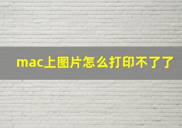 mac上图片怎么打印不了了