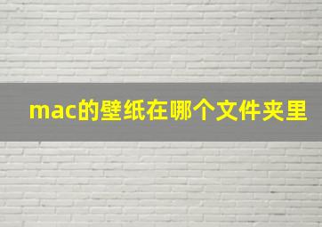 mac的壁纸在哪个文件夹里