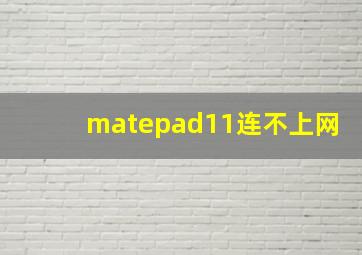 matepad11连不上网