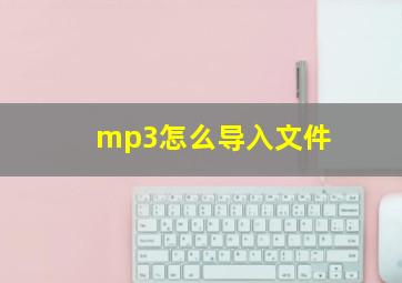 mp3怎么导入文件