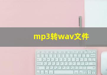 mp3转wav文件