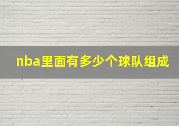 nba里面有多少个球队组成