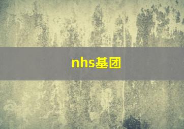 nhs基团