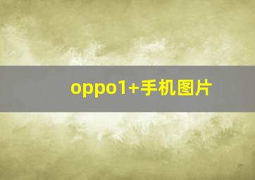 oppo1+手机图片