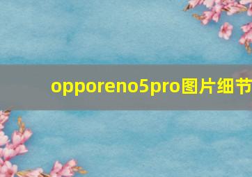 opporeno5pro图片细节