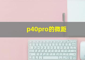 p40pro的微距