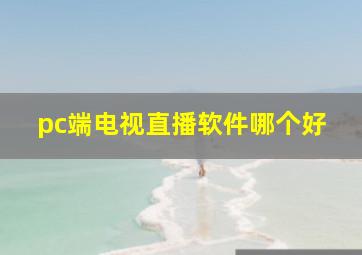 pc端电视直播软件哪个好