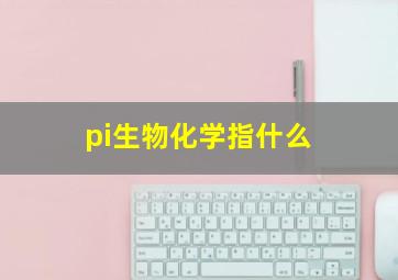 pi生物化学指什么