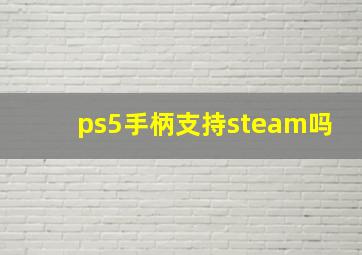 ps5手柄支持steam吗