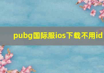 pubg国际服ios下载不用id