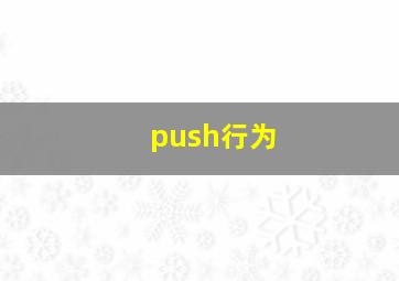 push行为