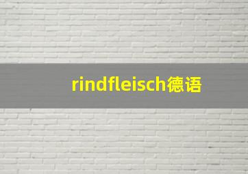 rindfleisch德语