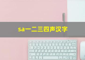 sa一二三四声汉字