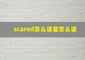 scared怎么读音怎么读