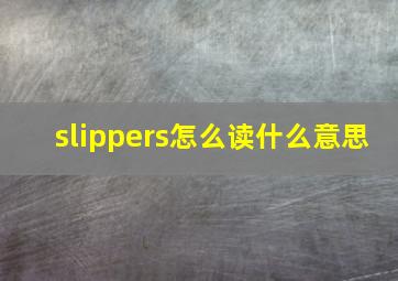 slippers怎么读什么意思