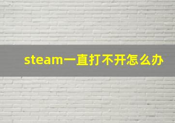 steam一直打不开怎么办