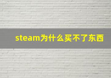 steam为什么买不了东西