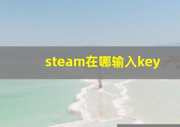 steam在哪输入key