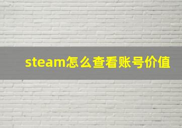 steam怎么查看账号价值