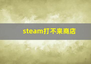 steam打不来商店