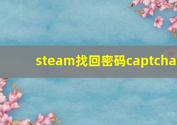 steam找回密码captcha