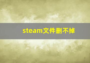 steam文件删不掉