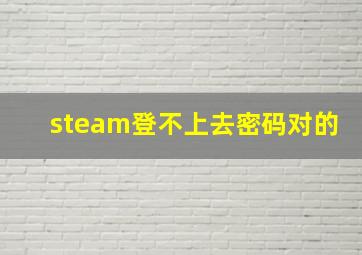 steam登不上去密码对的