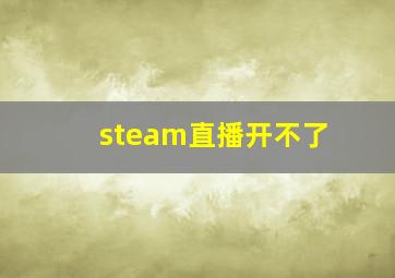 steam直播开不了