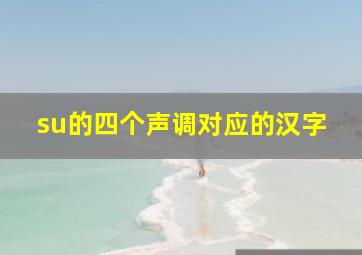 su的四个声调对应的汉字