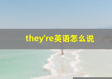 they're英语怎么说