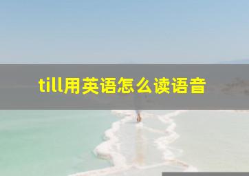 till用英语怎么读语音